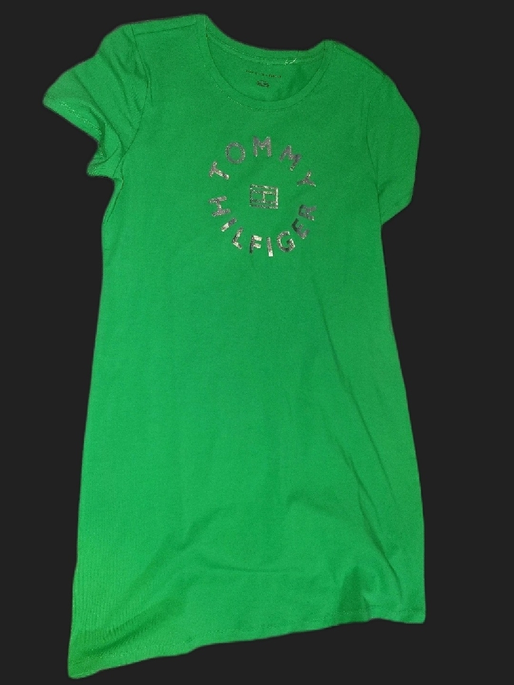 Tommy Hilfiger Green Logo Tee Dress